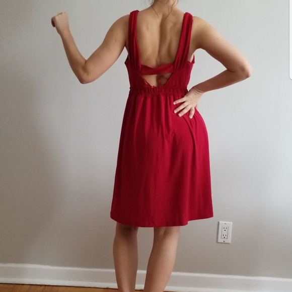 Raspberry red color dress S - Picture 2 of 3